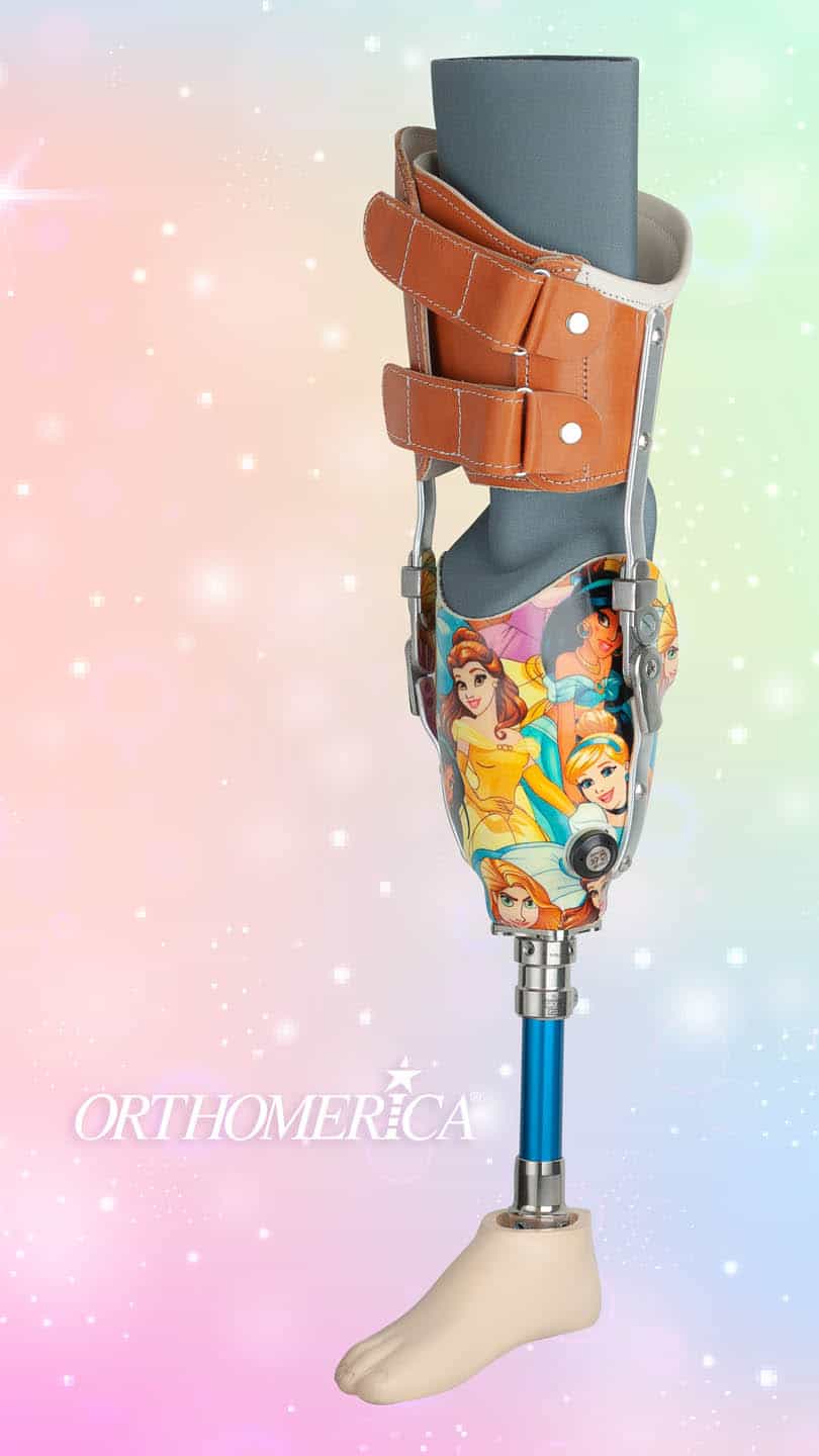 Protesis del Pie y pierna del Orthomerica en estilo de princesas